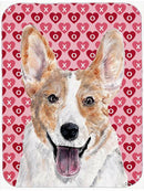 Cardigan Corgi Hearts and Love Glass Cutting Boards – Durable, Decorative Kitchen Art Large Size SC9696LCB