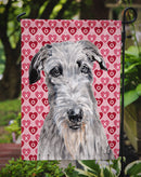 Scottish Deerhound Hearts and Love Garden Flag - Outdoor Decorative Yard Flag SC9706GF