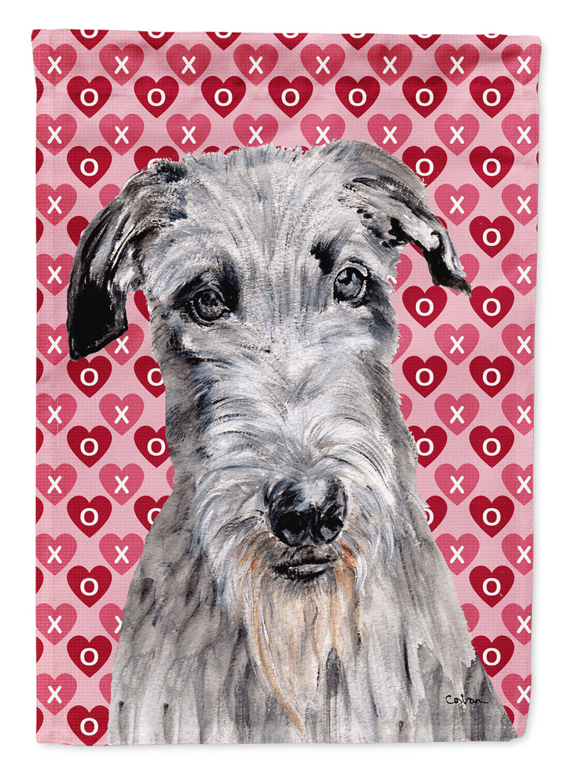 Scottish Deerhound Hearts and Love Garden Flag - Outdoor Decorative Yard Flag SC9706GF