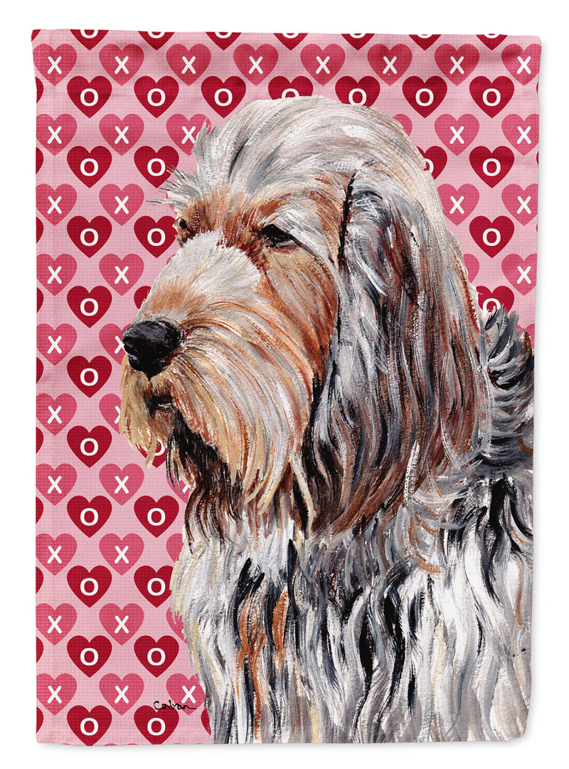 Otterhound Hearts and Love Garden Flag – Decorative Outdoor Yard Flag SC9708GF