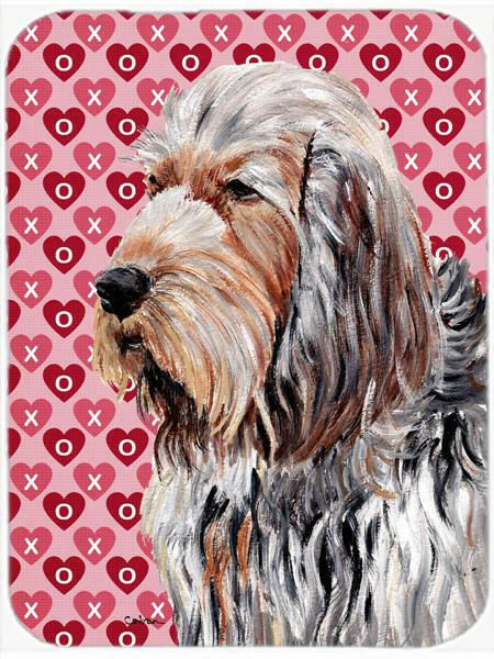 Otterhound Hearts and Love Glass Cutting Board Large Size SC9708LCB