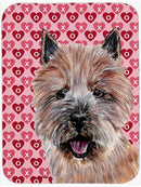 Norwich Terrier Hearts and Love Glass Cutting Boards – Durable, Decorative Kitchen Art Large Size SC9710LCB