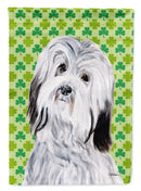 Havanese Lucky Shamrock St. Patrick's Day House Flag 28x40 Porch Sleeve Pole Decorative Outside Yard Banner Artwork Wall Hanging, Polyester