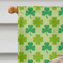 Golden Doodle 2 Lucky Shamrock St. Patrick's Day House Flag 28x40 Porch Sleeve Pole Decorative Outside Yard Banner Artwork Wall Hanging, Polyester