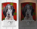 Blue Tick Coonhound Red Snowflakes Holiday Ceramic Night Light SC9745CNL