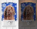 Otterhound Winter Snowflakes Ceramic Night Light Compact, UL-Certified, Ideal for Bedroom, Bathroom, Nursery, Hallway, Kitchen, 6x4x3, Multicolor