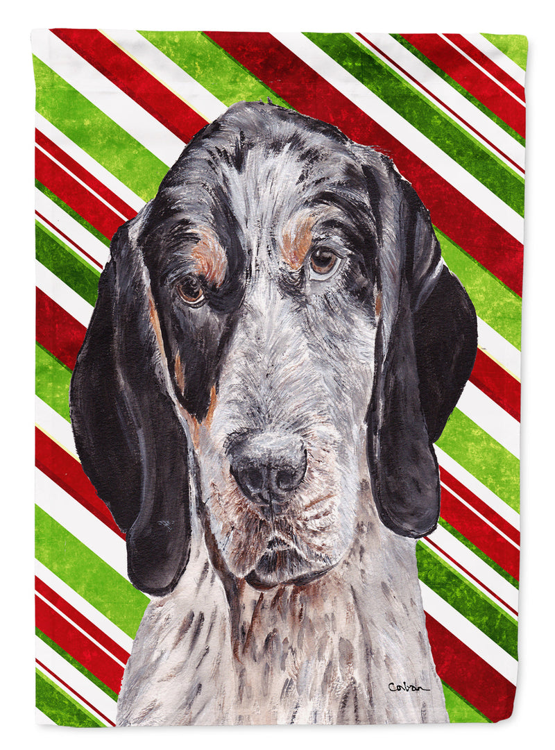 Blue Tick Coonhound Candy Cane Christmas Garden Flag - Outdoor Decorative Yard Flag SC9793GF