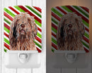 Otterhound Candy Cane Christmas Ceramic Night Light Compact, UL-Certified, Ideal for Bedroom, Bathroom, Nursery, Hallway, Kitchen, 6x4x3, Multicolor