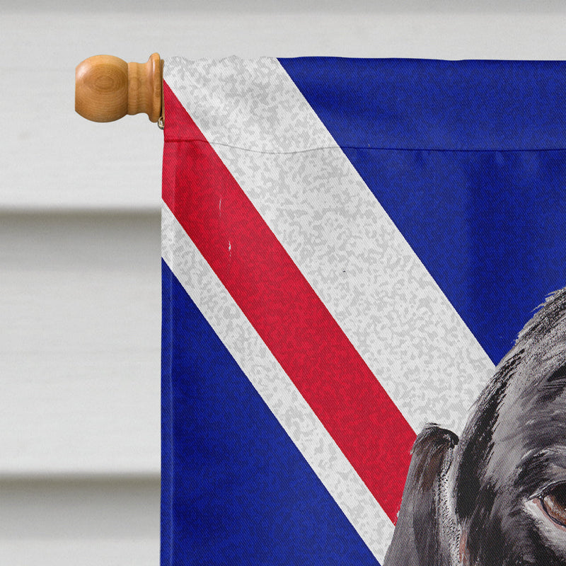 Dachshund with English Union Jack British Flag Flag Canvas House Size SC9820CHF