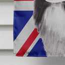 Border Collie with English Union Jack British Flag Flag Canvas House Size SC9824CHF