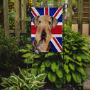 Airedale with English Union Jack British Flag Garden Flag - Outdoor Decorative Yard Flag