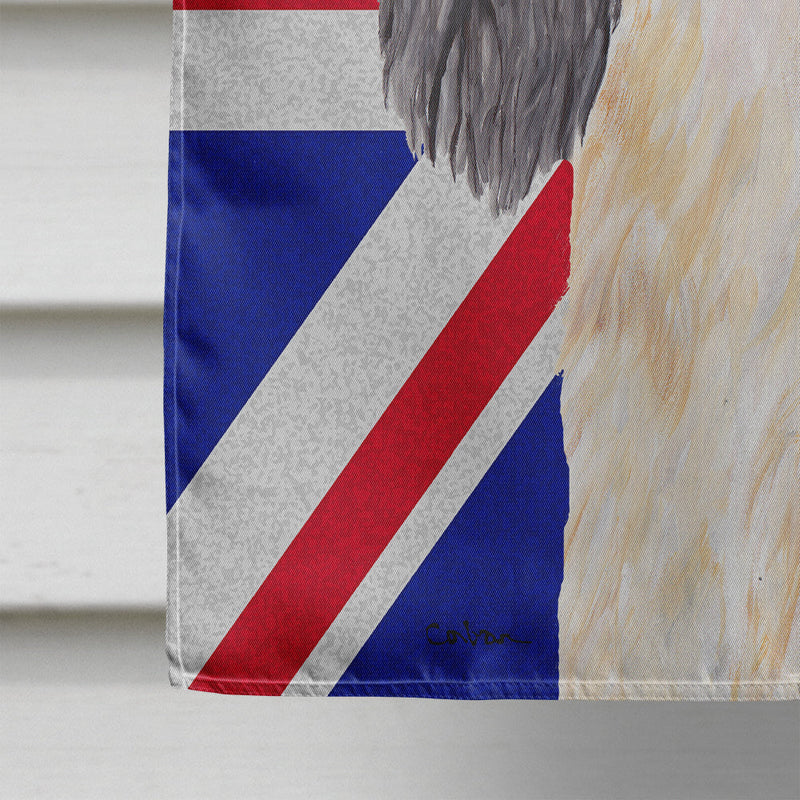 Cavalier Spaniel with English Union Jack British Flag Flag Canvas House Size SC9848CHF