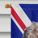 Border Terrier with Engish Union Jack British Flag Flag Canvas House Size SC9865CHF