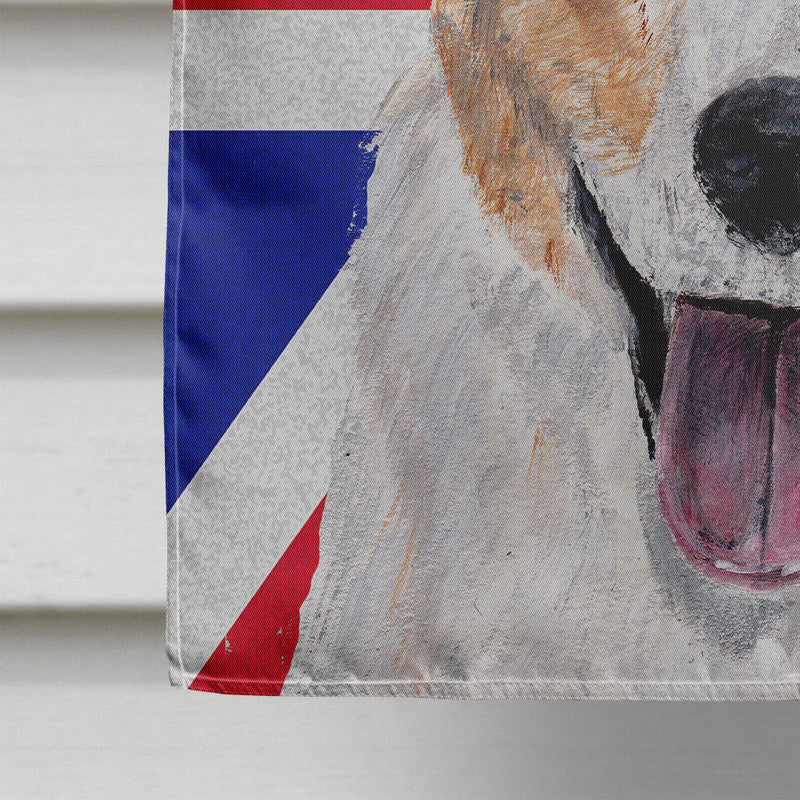 Cardigan Corgi with English Union Jack British Flag Flag Canvas House Size SC9891CHF