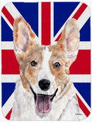 Cardigan Corgi with English Union Jack British Flag Mouse Pad, Heat Resistant Trivet Hot Pad , Non Slip Rubber Desk Mat, Kitchen Counter Protector, Home Office Decor Gift
