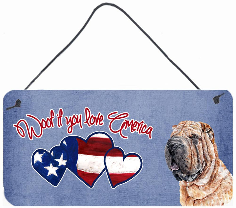 Woof if you love America Shar Pei Wall or Door Hanging Prints SC9895DS612