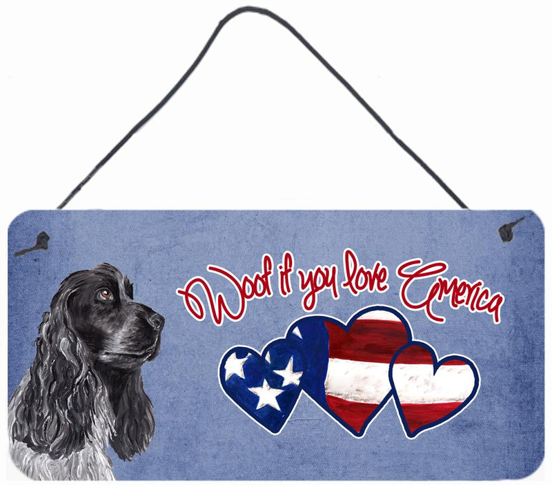 Woof if you love America Cocker Spaniel Wall or Door Hanging Prints SC9920DS612