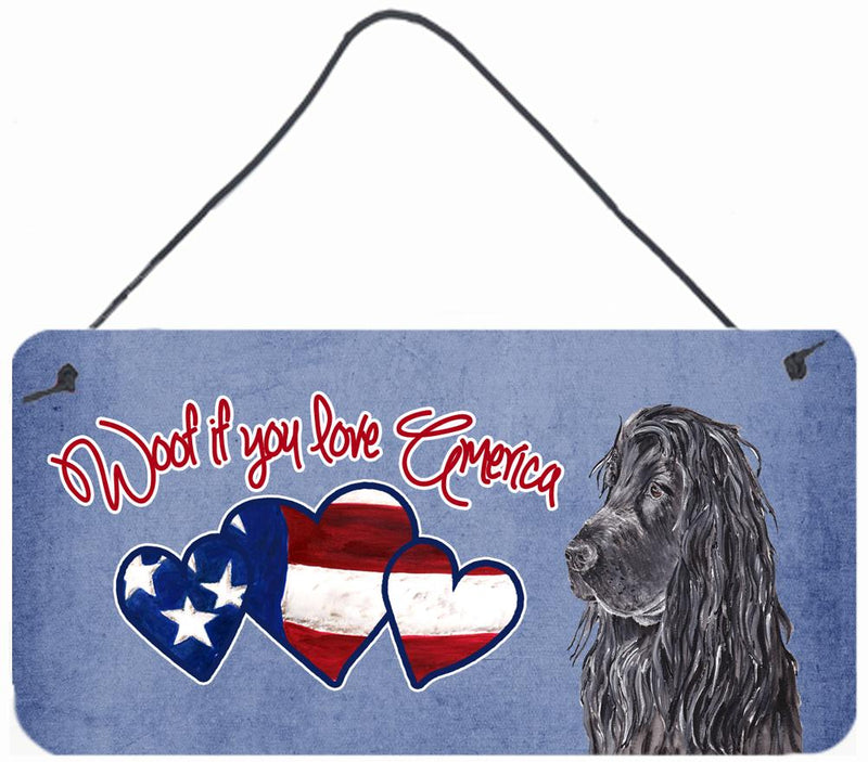 Woof if you love America Poodle Wall or Door Hanging Prints SC9921DS612