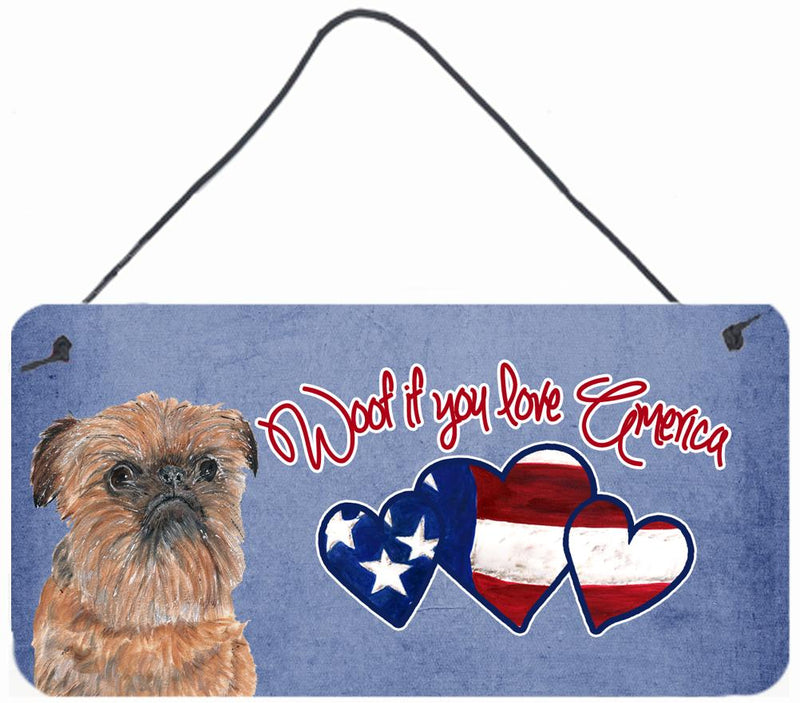 Woof if you love America Brussels Griffon Wall or Door Hanging Prints