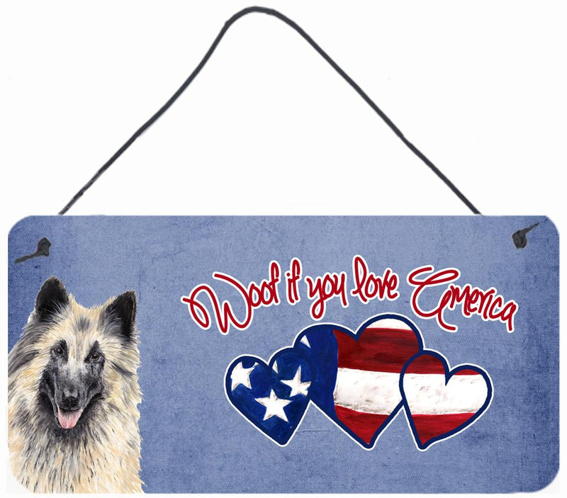 Woof if you love America Belgian Tervuren Wall or Door Hanging Prints