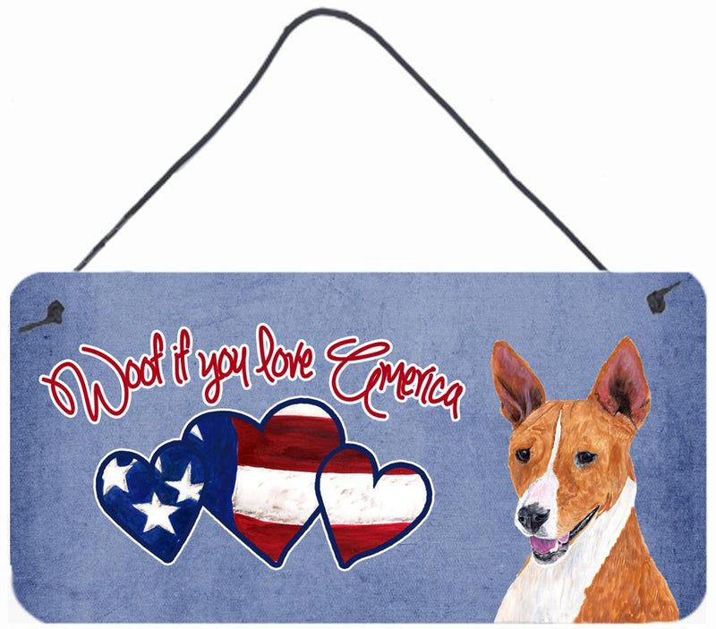 Woof if you love America Basenji Wall or Door Hanging Prints SC9942DS612