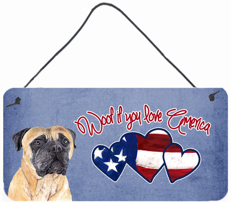 Woof if you love America Mastiff Wall or Door Hanging Prints SC9944DS612