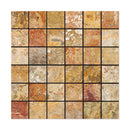 Scabos Travertine Square 2" x 2" Tumbled Tile