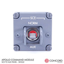 APOLLO COMMAND MODULE SINGLE SWITCH PANEL - SCE to AUX