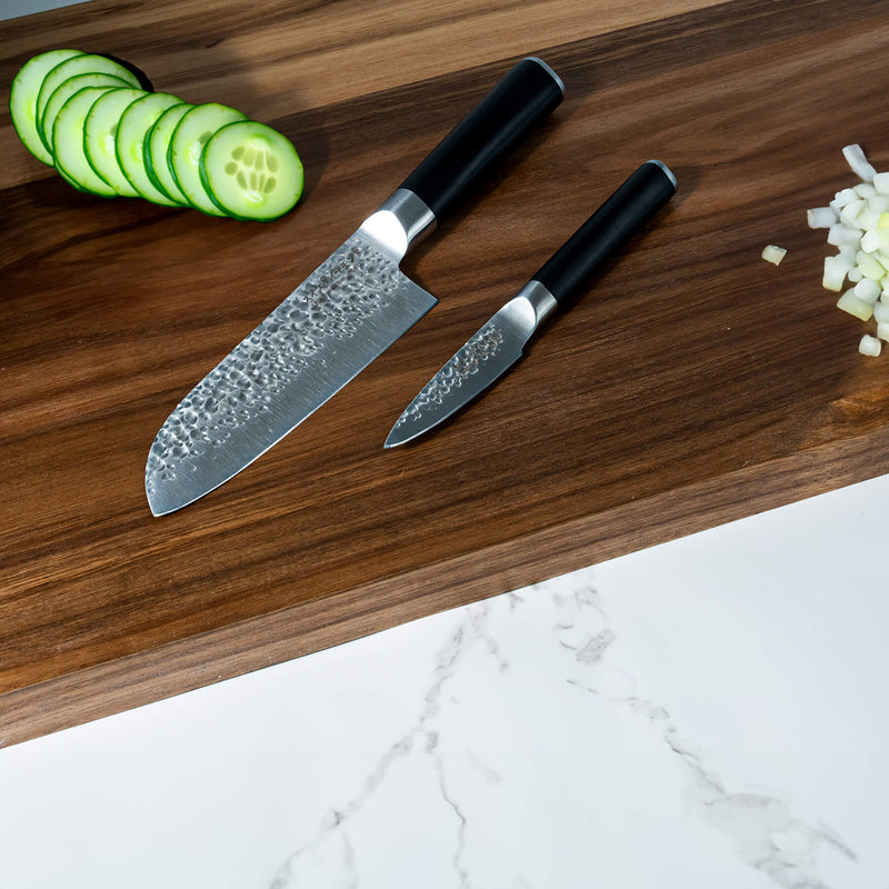 Hammered Santoku Paring Set, photo 3 of 3