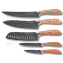 Damascus 5-Piece Knife Set