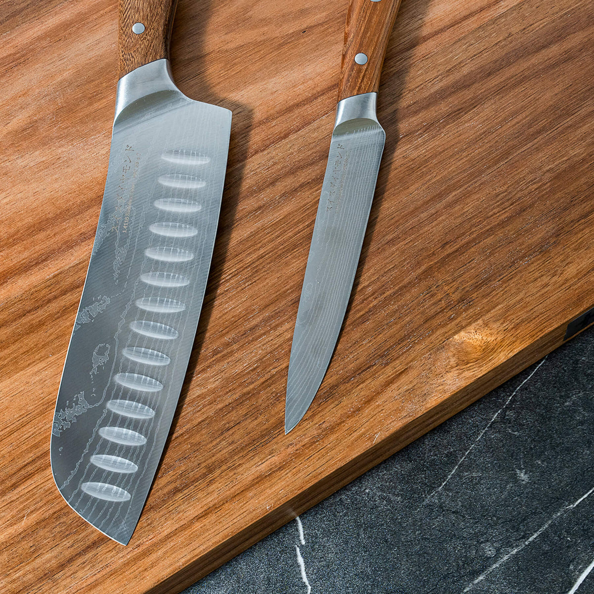 Damascus Santoku Paring Set, photo 3 of 3