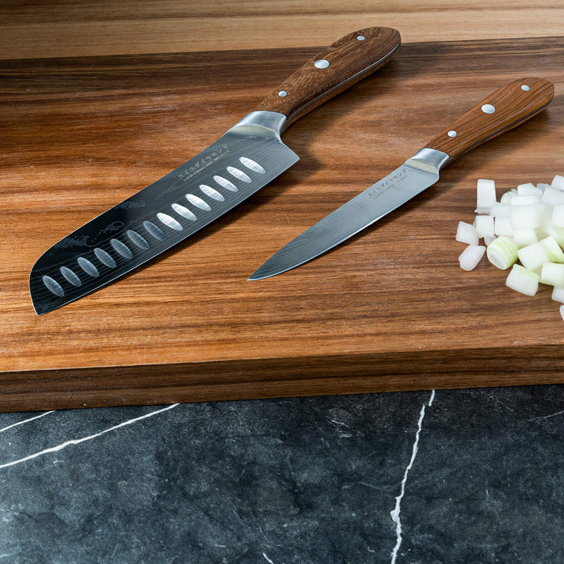 Damascus Santoku Paring Set, photo 2 of 3
