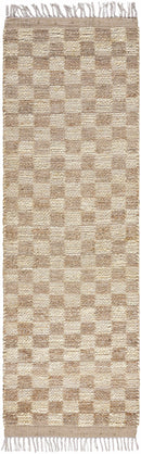 Ionut Checkered Jute Area Rug
