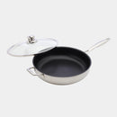 Nonstick Clad Saute Pan with Glass Lid - Induction