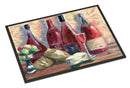 Wine and Cheese by David Smith Doormat Indoor Outdoor 24H X 36W Front Door Mat Rugs for Entryway, Non Slip Washable Low Pile,