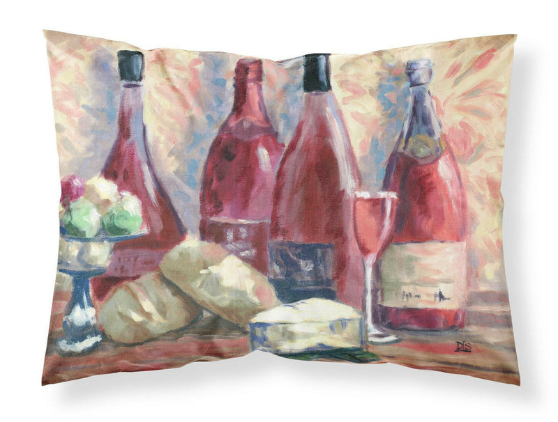 Wine and Cheese by David Smith Fabric Standard Pillowcase SDSM0127PILLOWCASE