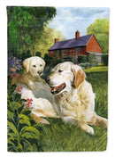 Yellow Labradors by Don Squires House Flag 28x40 Porch Sleeve Pole Decorative Outside Yard Banner Artwork Wall Hanging, Polyester