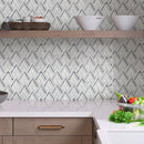 Gray White 9x10 Polished Pike Peak Marble Mosaic Tile (5 pack, 2.99 sq ft/case)