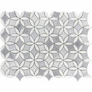 Gray White 12x15 Polished Multi-shaped Marble Mosaic Tile (5 pack, 6.18 sq ft/case) - Sample