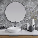 Gray 12x12 Polished Hexagon Marble Mosaic Tile (5 pack, 4.875 sq ft/case) - Sample