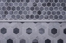 Gray White 11x13 Polished Hexagon Marble Mosaic Tile (5 pack, 5.15 sq ft/case) - Sample