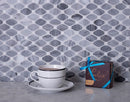 Bardiglio Nuvolato Eastern White 12x12 Polished Octagon Marble Mosaic Tile (5 pack, 5.08 sq ft/case)