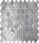 Bardiglio Nuvolato Eastern White 12x12 Polished Octagon Marble Mosaic Tile (5 pack, 5.08 sq ft/case)