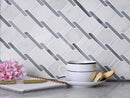 Eastern White, Bardiglio Nuvolato 11x12 Polished Multi-shaped Marble Mosaic Tile (5 pack, 4.66 sq ft/case)
