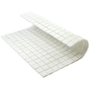 Cotton White 12x12 Glossy Uniform Square Glass Mosaic Tile (20 pack, 20 sq ft/case) - Sample