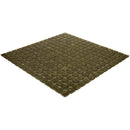 Peanut Brown 12x12 Glossy Uniform Square Glass Mosaic Tile (20 pack, 20 sq ft/case) - Sample