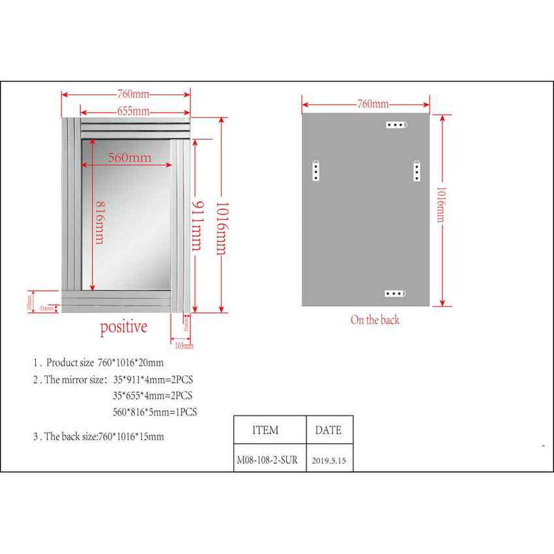 Meerveld Modern Wall Mirror