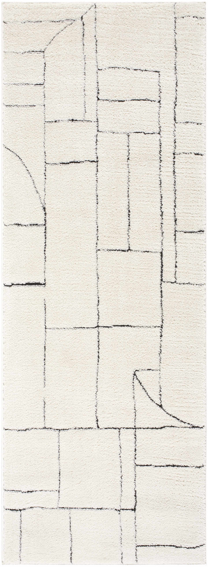 Keats Black & White Area Rug - Clearance