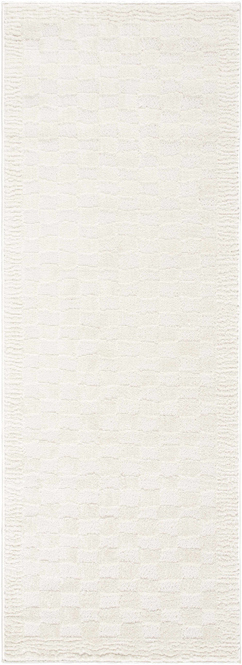 Leryn Ivory Checkered Area Rug