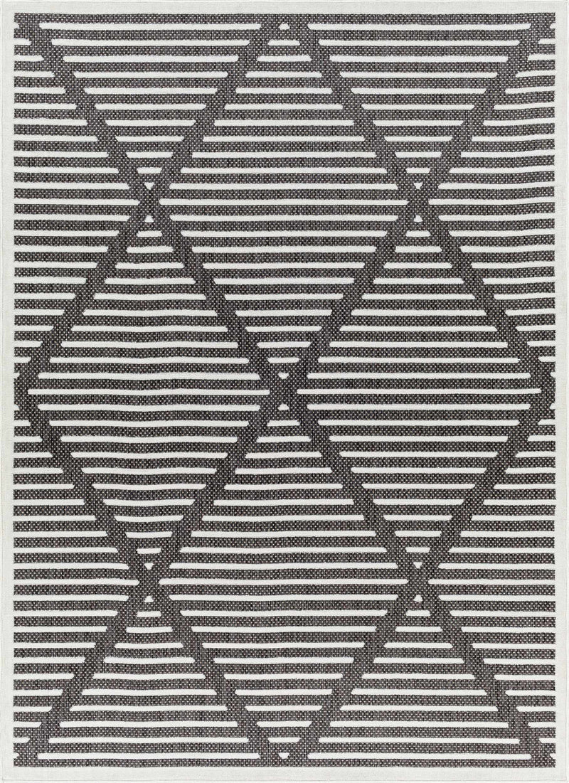 Anah 3D Black Outdoor Rug